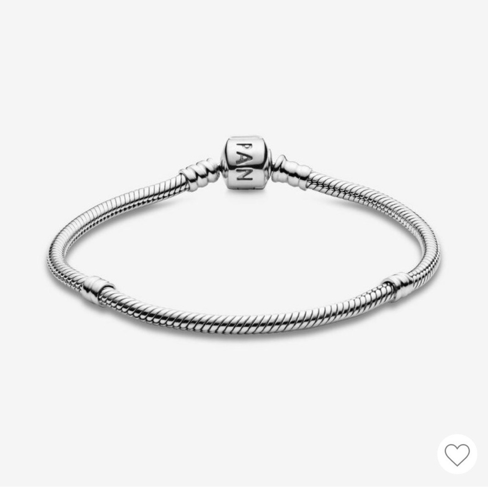 Pandora Authentic Sterling Silver Snake Bracelet with spacers - Picture 5 of 8